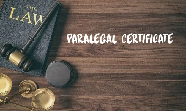 paralegal certificate