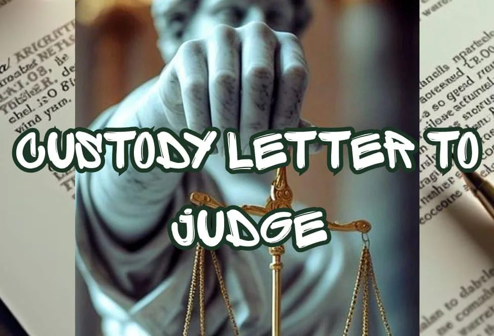 custody letter to judge