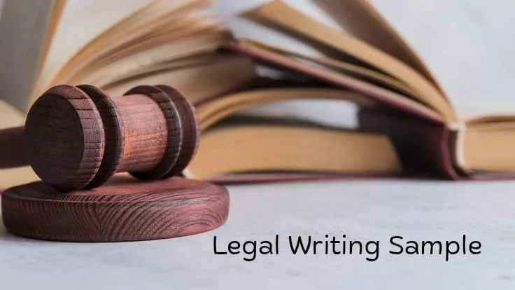 legal writing sample