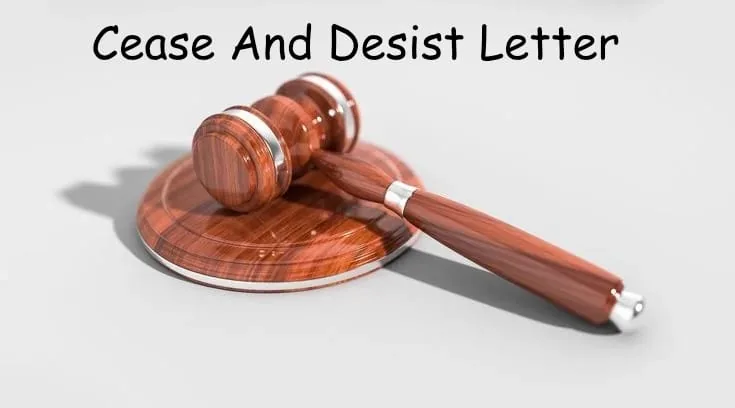 cease and desist letter