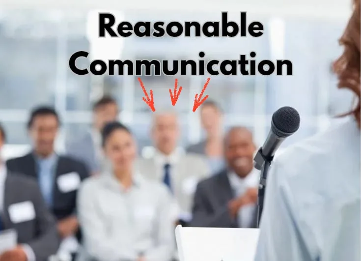 reasonable communication