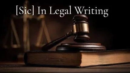 sic in legal writing